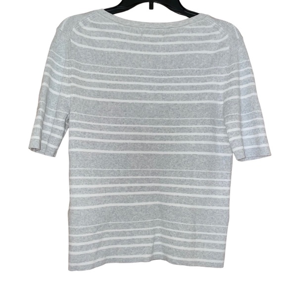 NWT Banana Republic Short-Sleeve Ribbed Henley Top - Picture 6 of 7